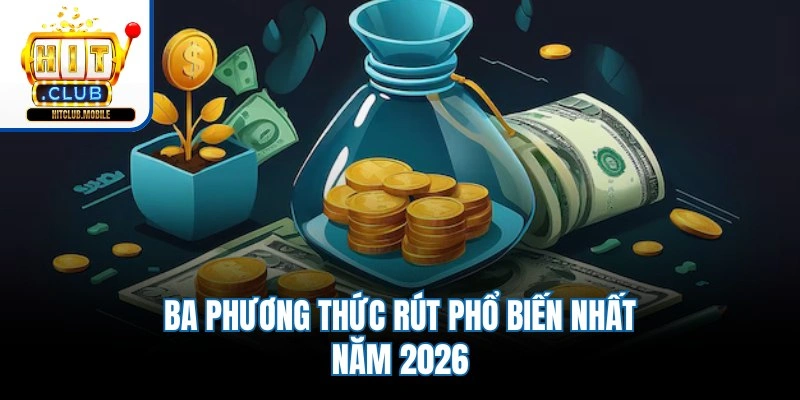 Ba phương thức rút phổ biến nhất năm 2026